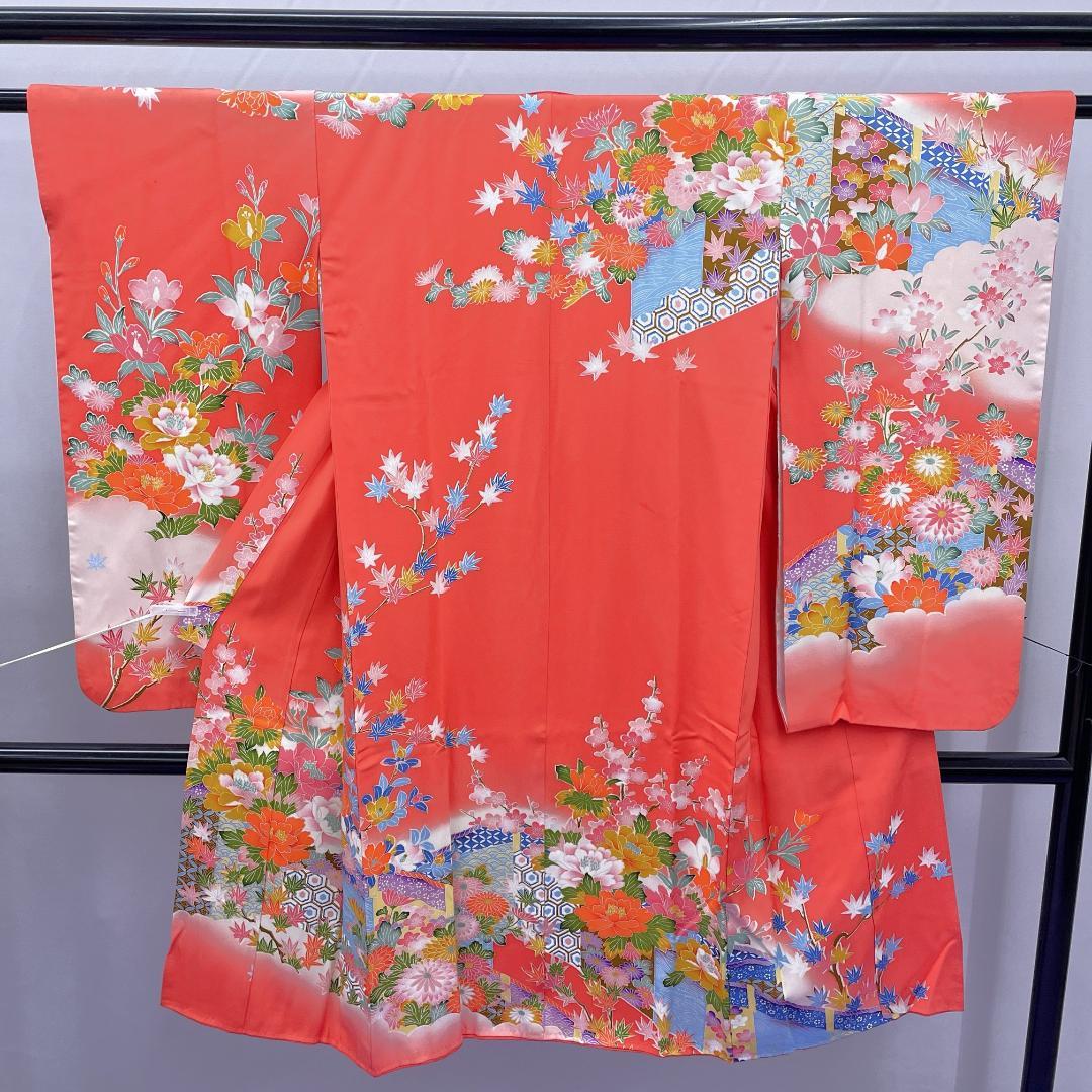 ★4047★ 子供着物 七五三 女の子 四つ身 単品