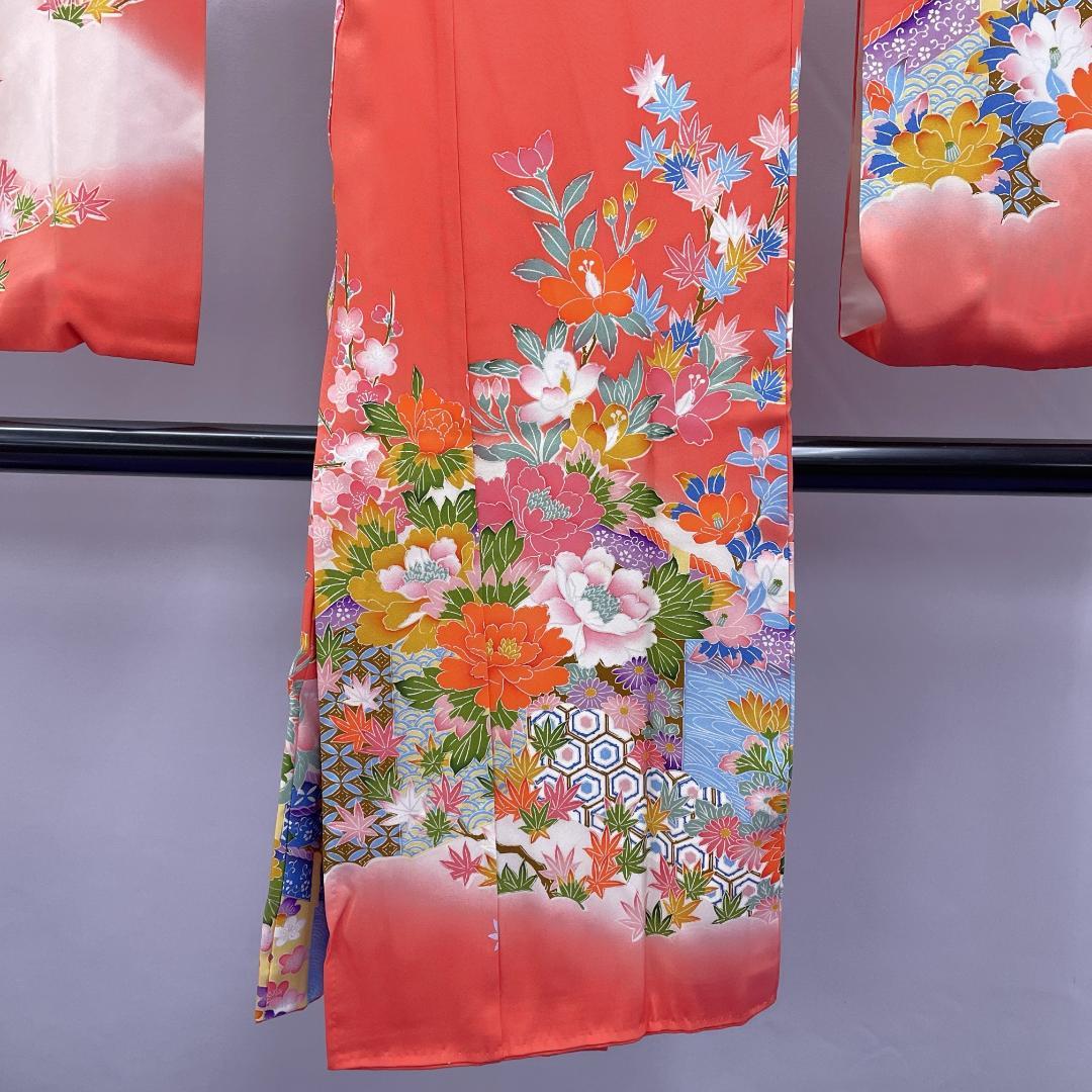 ★4047★ 子供着物 七五三 女の子 四つ身 単品