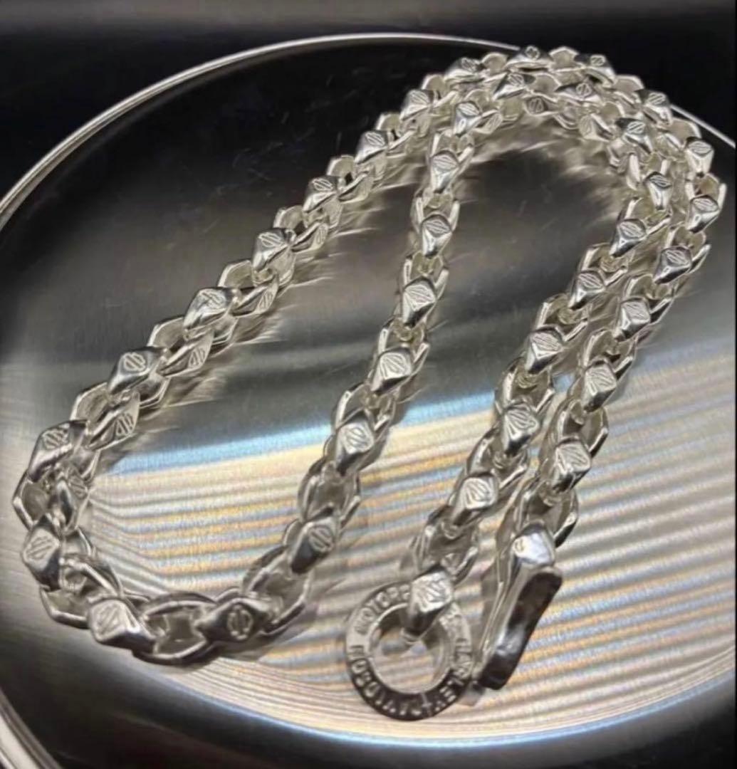 ヴィンテージ シルバーネックレス　ウォレットチェーン