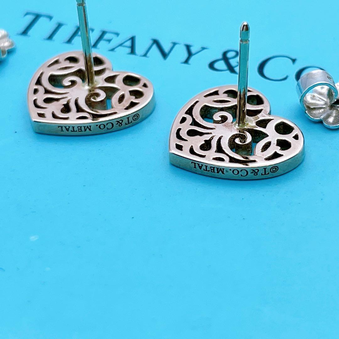 Tiffany & Co. 廃盤　ピアス　エンチャント　ハート　ルベド　メタル