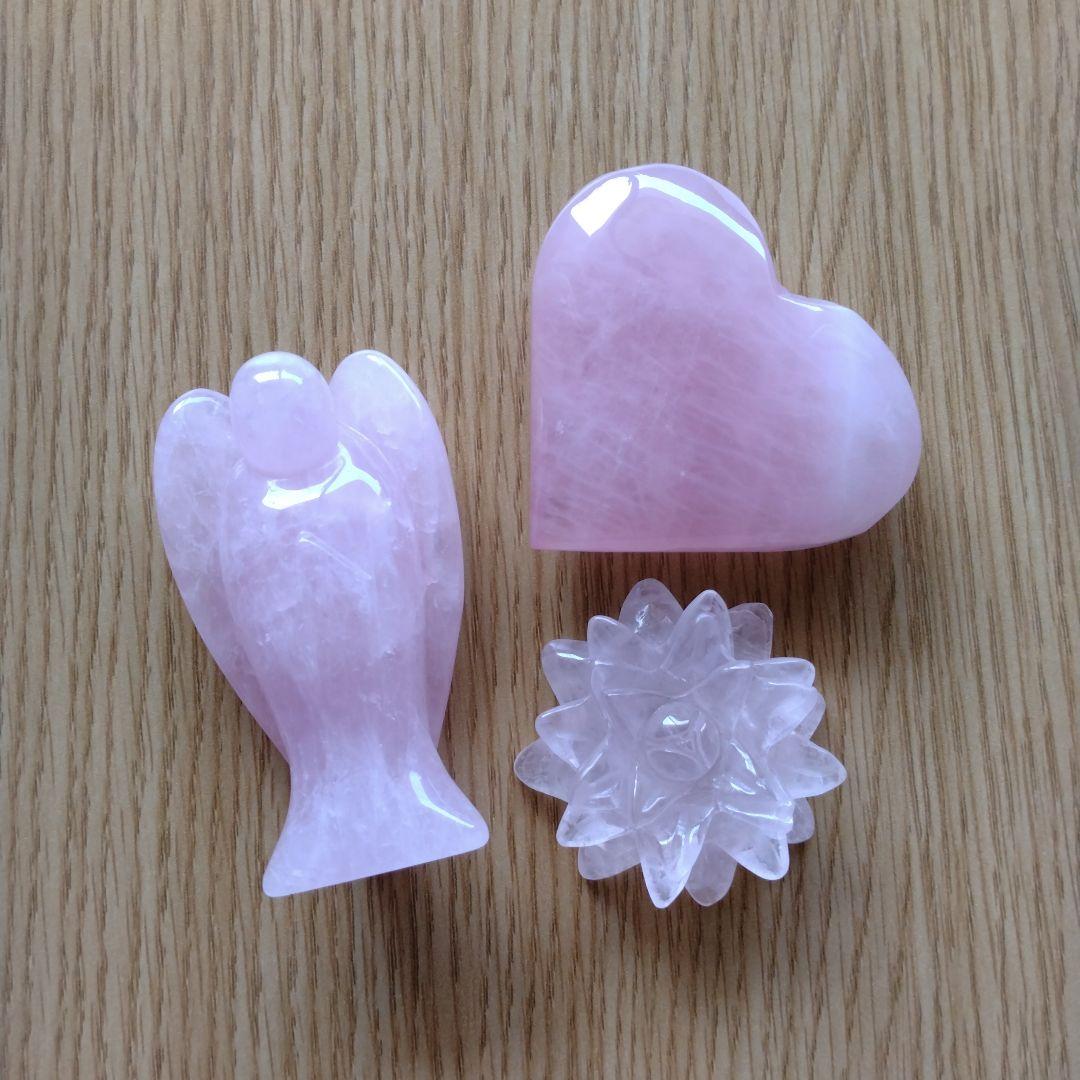 ローズクォーツ ３点セット