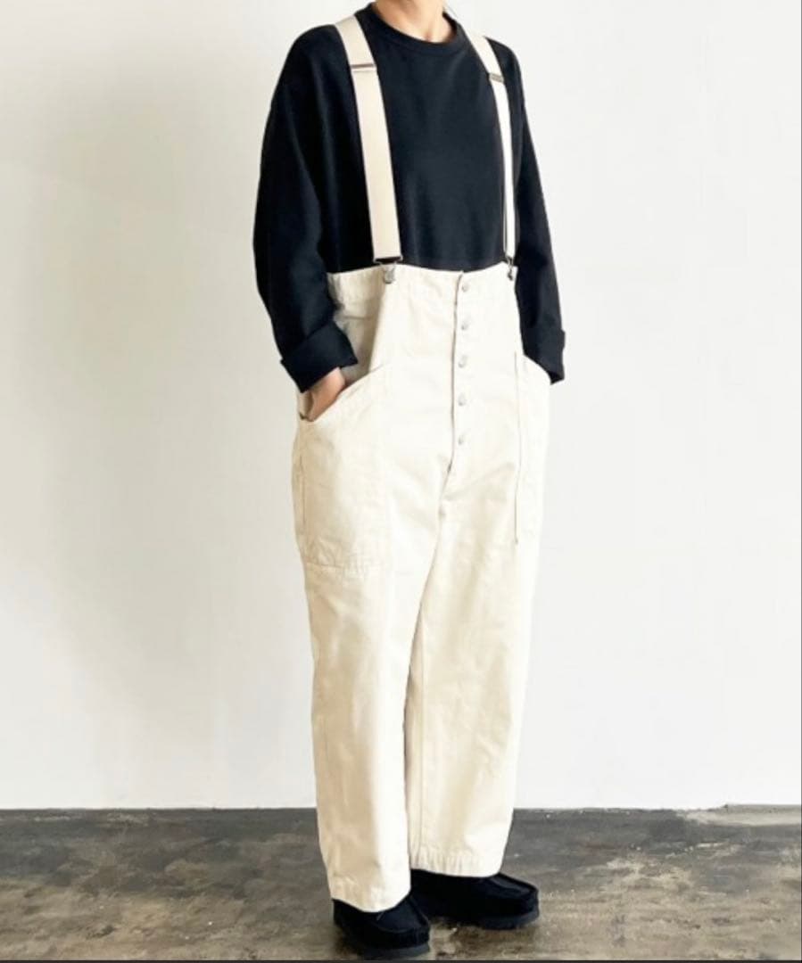 HARVESTY チノサスペンダーガーデンパンツ