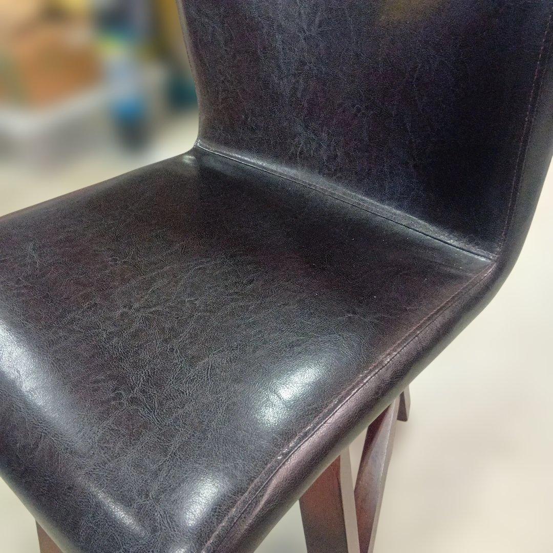 ヴィンテージ MORISHIGE PUレザー アンティーク回転チェア②