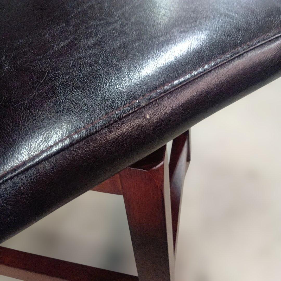 ヴィンテージ MORISHIGE PUレザー アンティーク回転チェア②