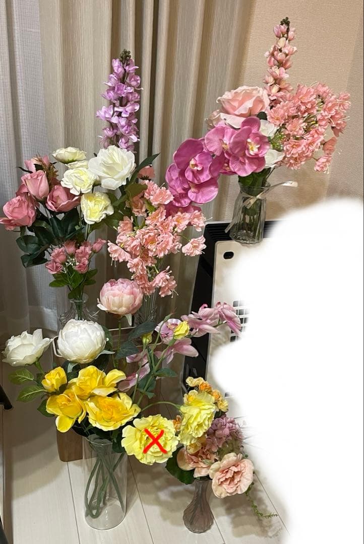 造花、フラワーベースセット