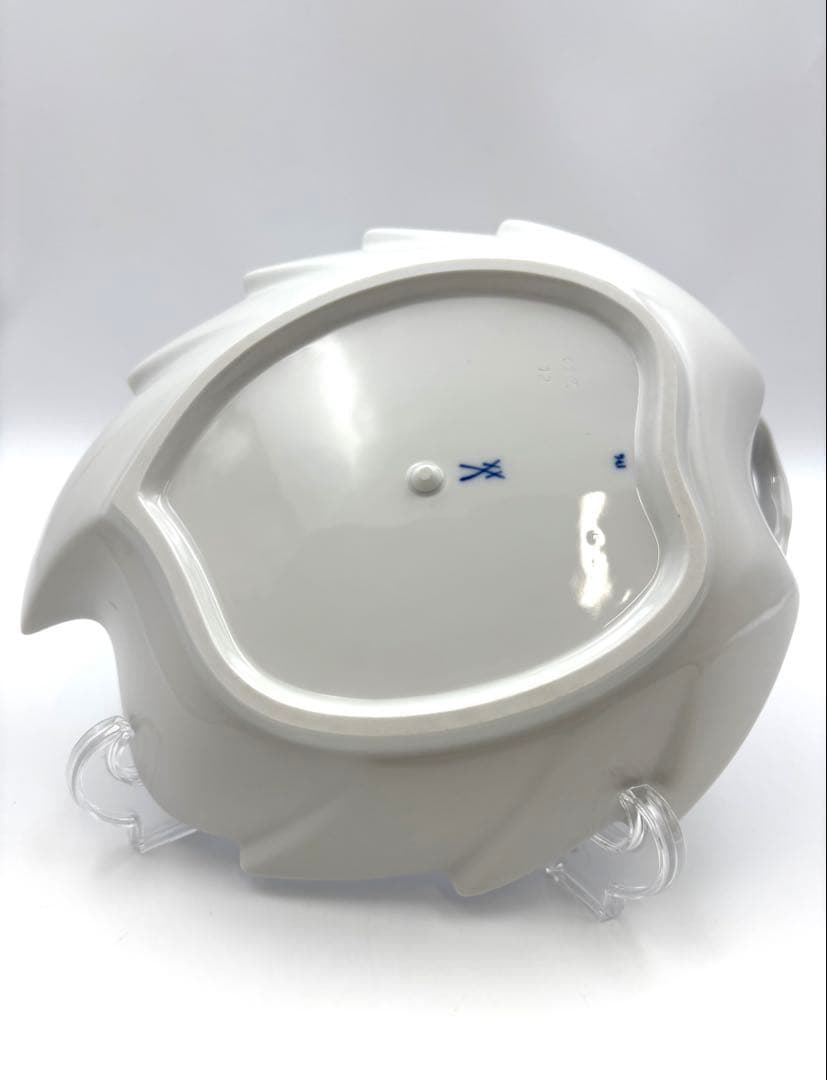 未使用保管品　MEISSEN マイセン　ブルーオニオン　20cmリーフディッシュ