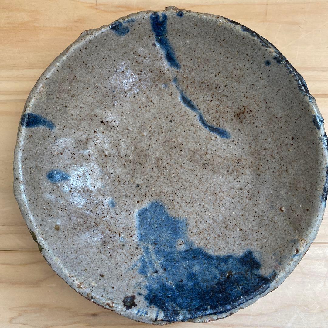 小野哲平　大皿④金継跡有