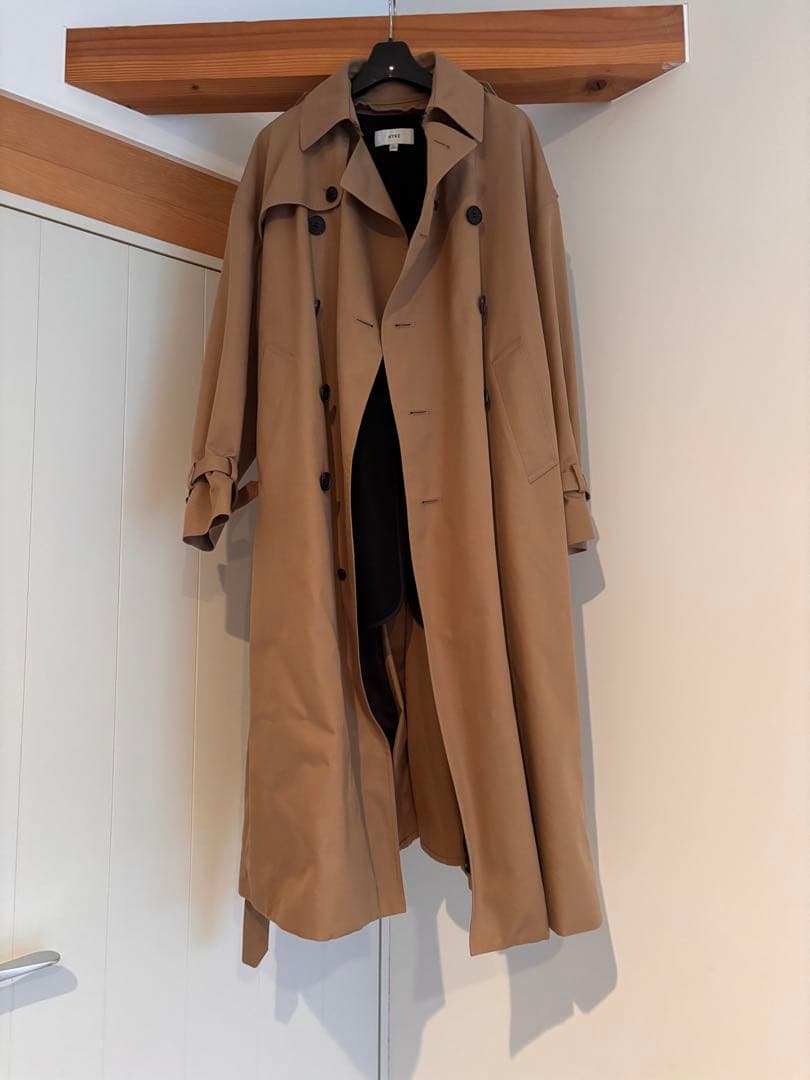 Y HYKE ベージュ トレンチコート　ビックフィット　サイズ1