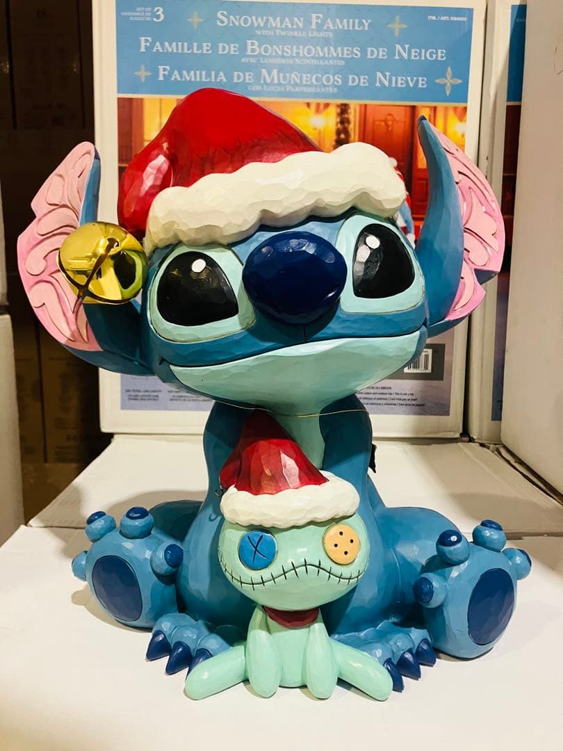 ジムショア　スティッチ　コストコ　クリスマス置物　COSTCO