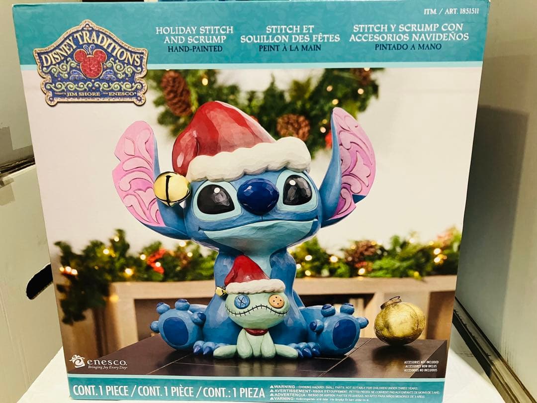 ジムショア　スティッチ　コストコ　クリスマス置物　COSTCO