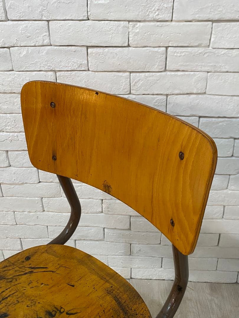 【東京都内23区配送無料】ドイツビンテージ　ハイスツール　プライウッド　チェア