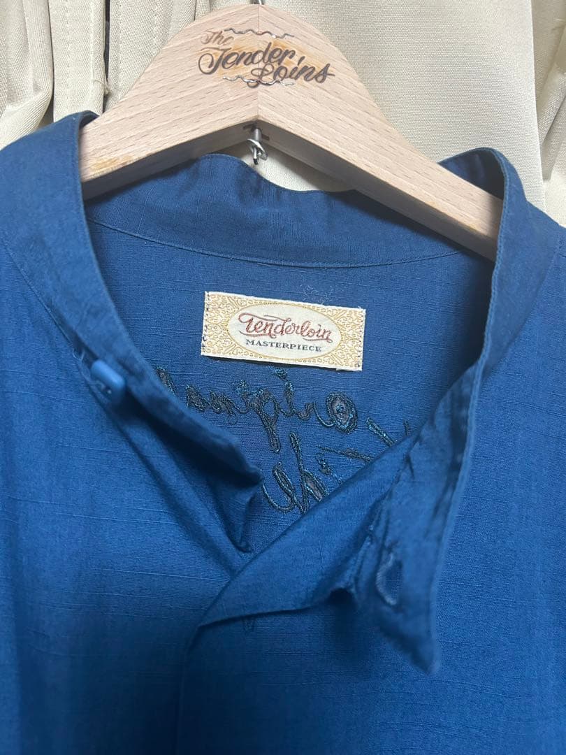 テンダーロイン STAND SHT SOLID BLUE M