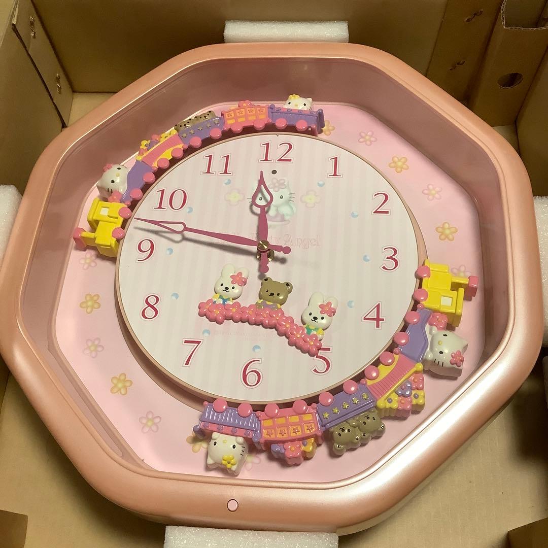 ハローキティ メロディ壁掛け時計　サンリオ　箱付き
