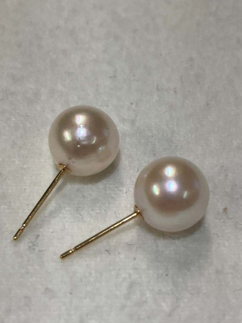 伊勢志摩英虞湾産あこや真珠　8.7mm パールピアス