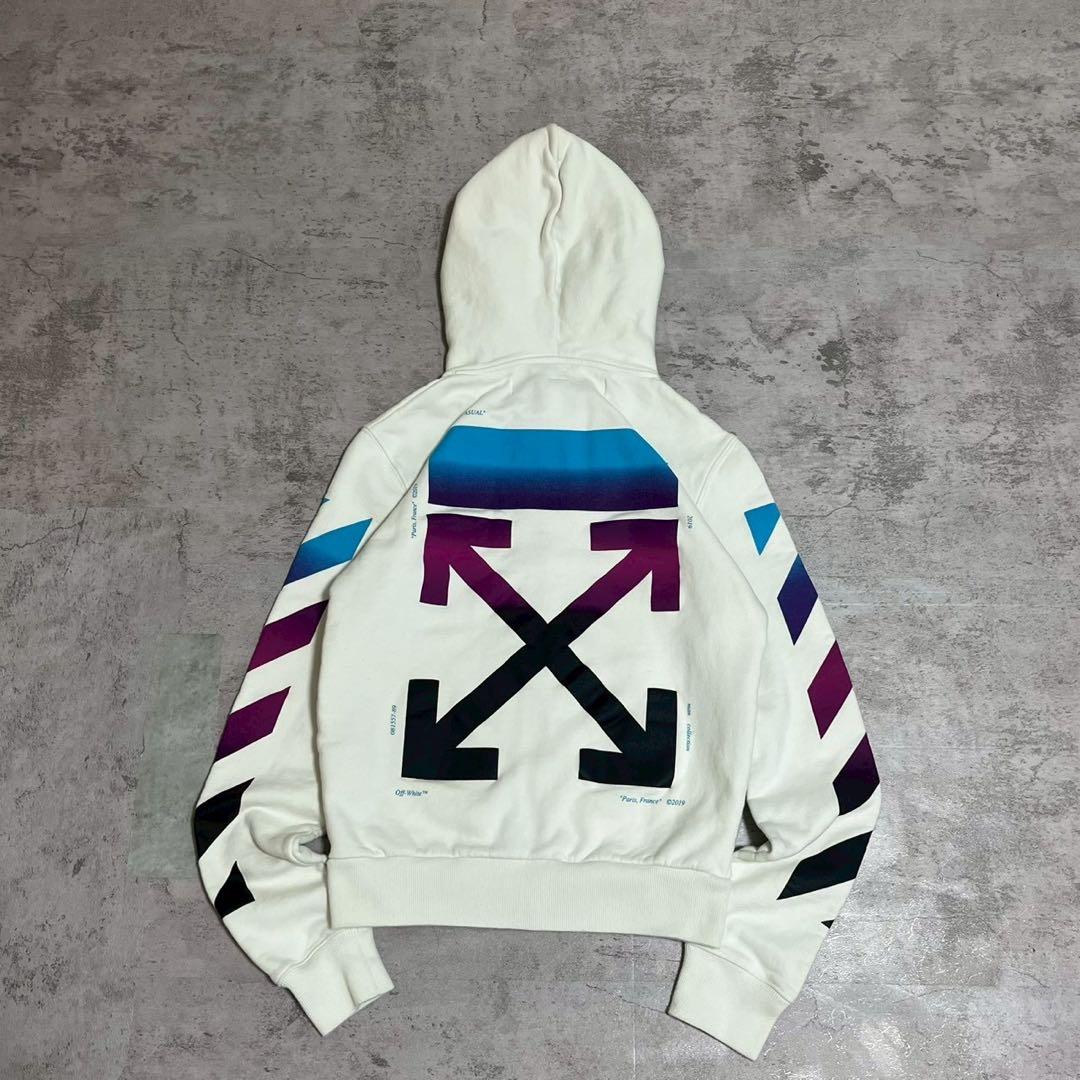 Off-White オフホワイト ジップアップ グラデーション XXS パーカー