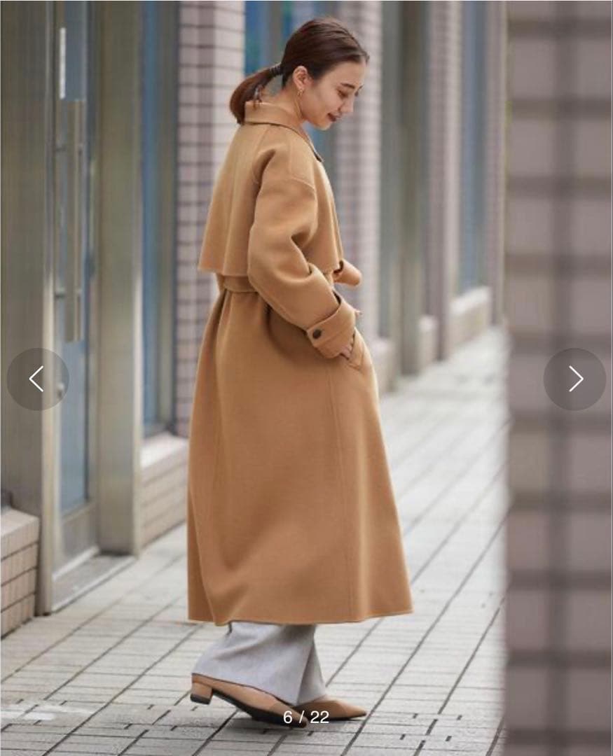 リバーロングトレンチコート green level relaxing コート