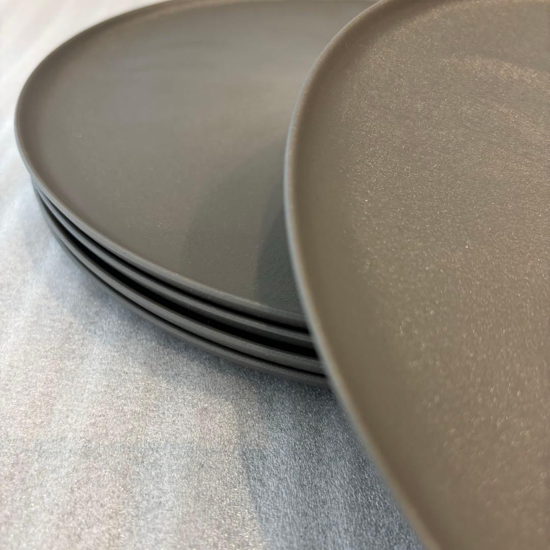 エイラス　皿　中皿ウェーブ　グレー　5枚　新品未使用