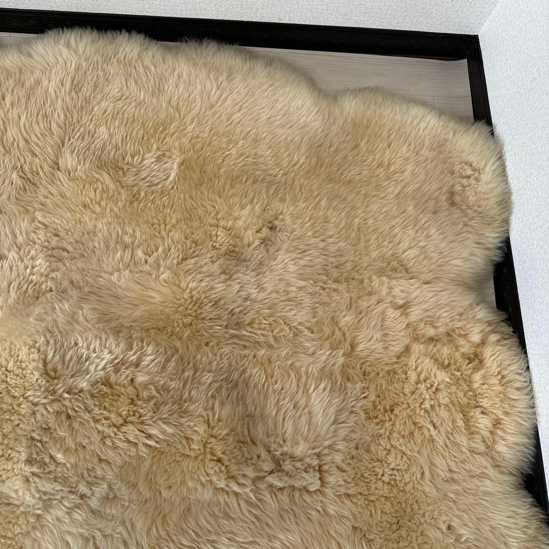 NICHIRO ニチロ ムートン 6頭もの ムートンラグ 大きめサイズ r2※