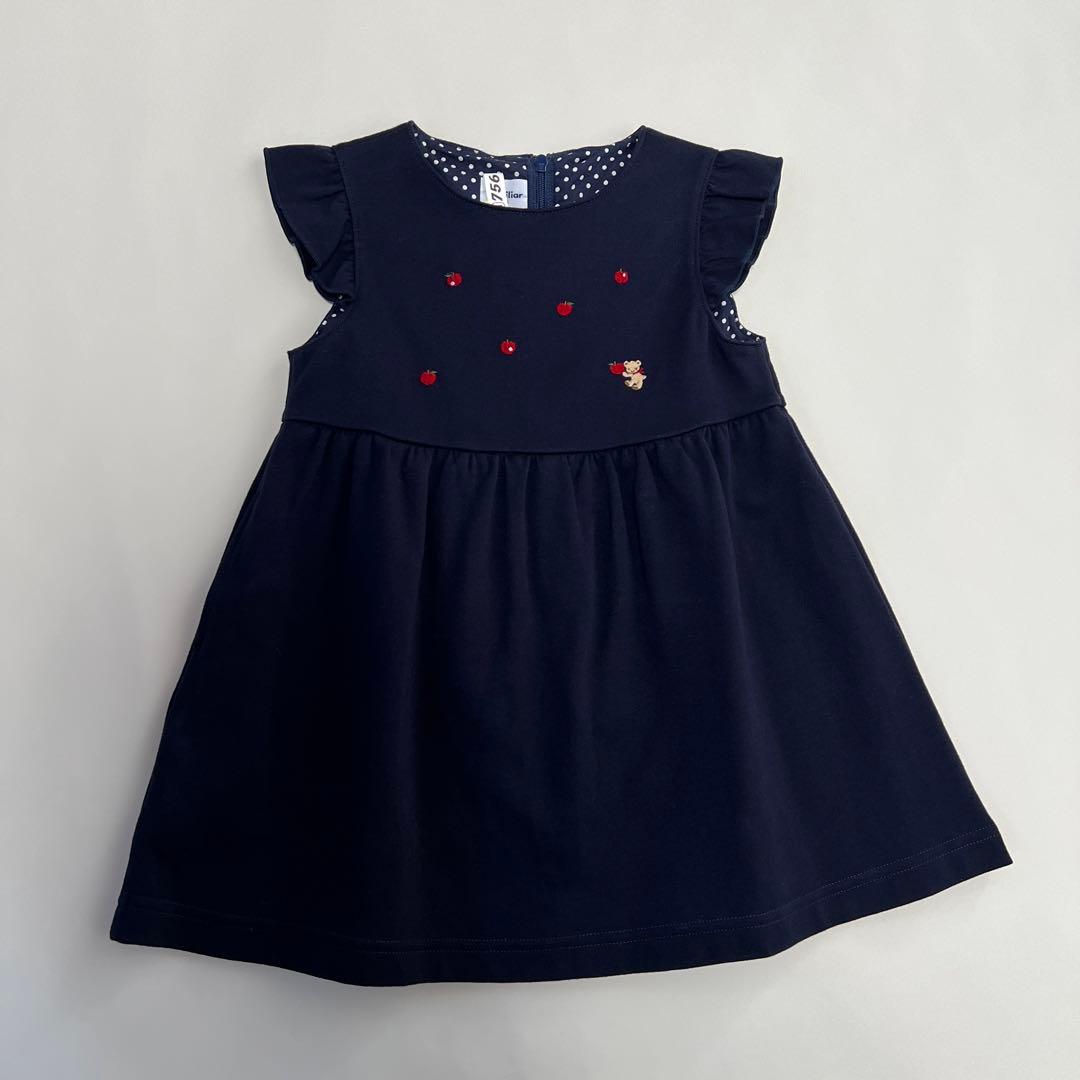 美品 ファミリア ブラウス ワンピース 90