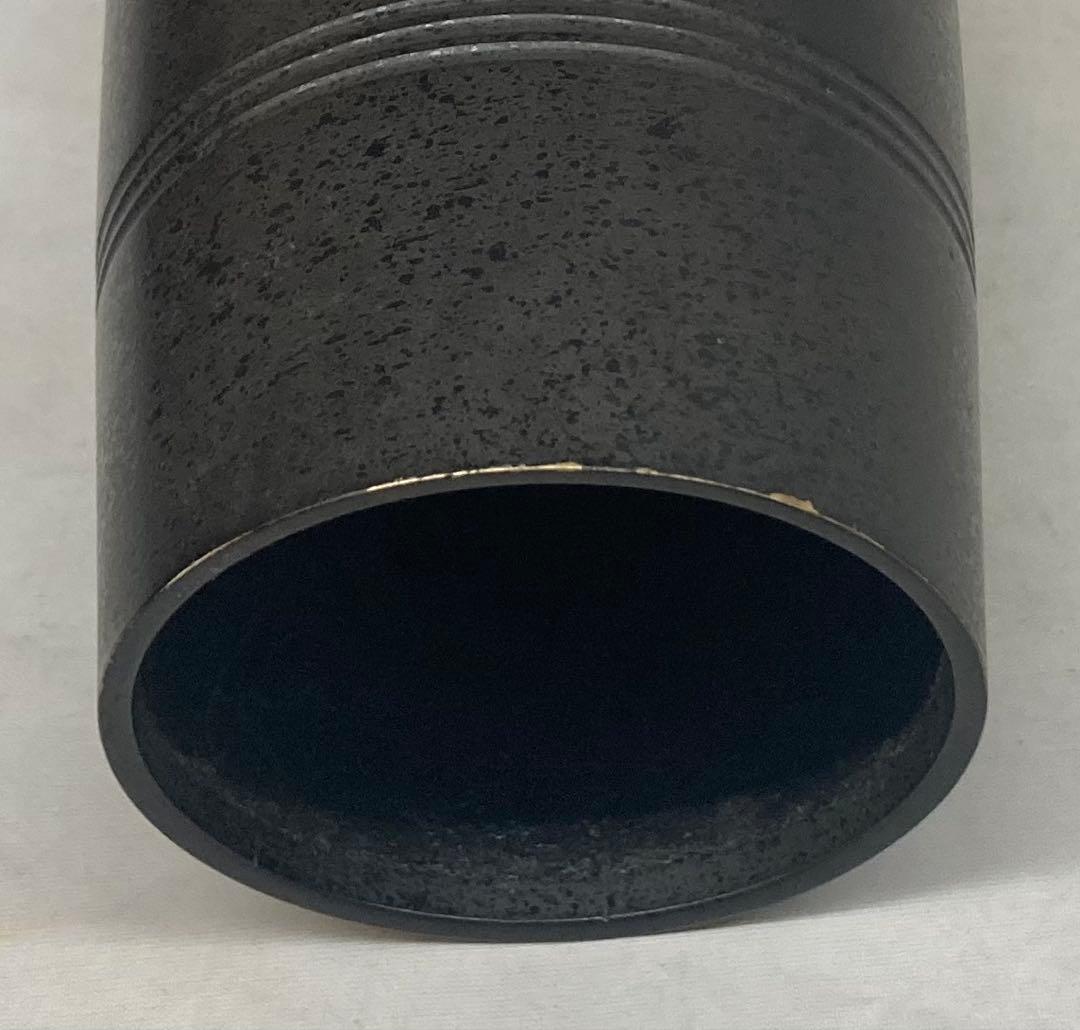 B454b「朧銅花瓶」中川衛案　高橋介州監作　共箱　石川県　合作