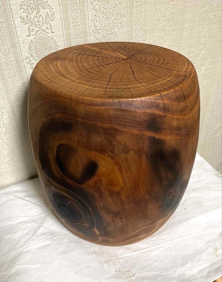 丸太　スツール　花瓶台　植物台