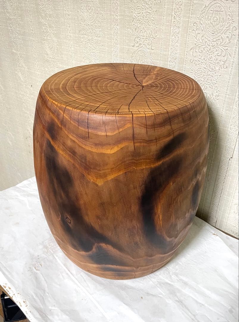 丸太　スツール　花瓶台　植物台