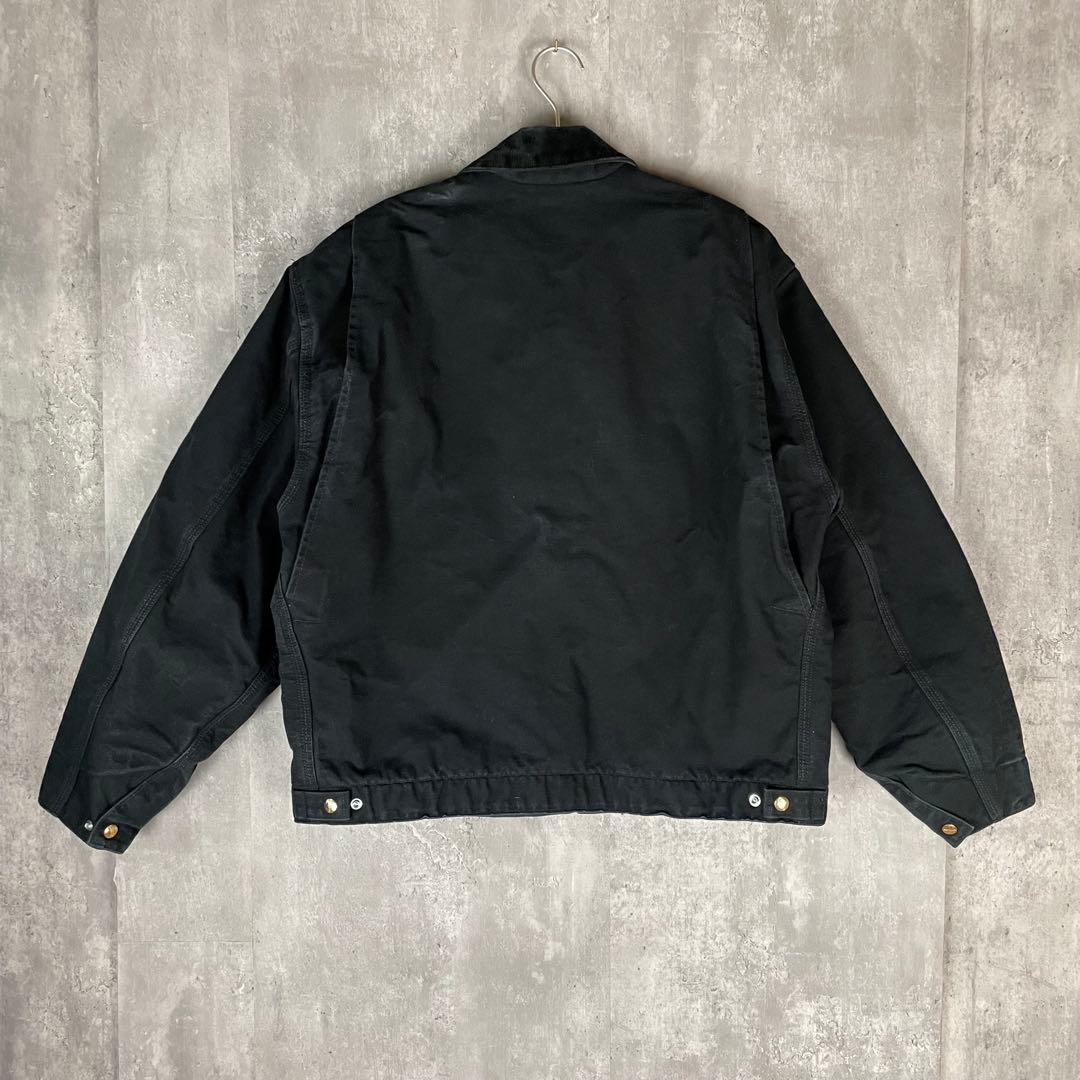 【USA製】Carharttカーハート デトロイトジャケット 希少ブラック レア