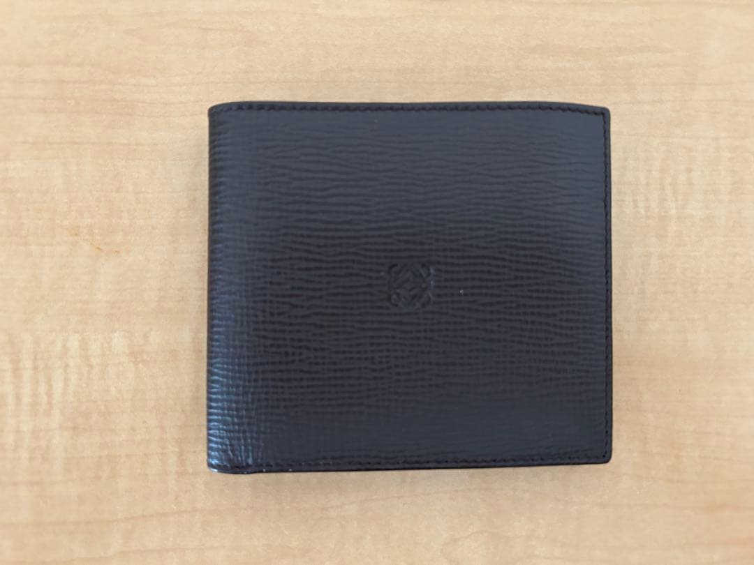 【そうりゅうぱぱ】＊未使用品＊LOEWE 二つ折り財布 ダークブラウン