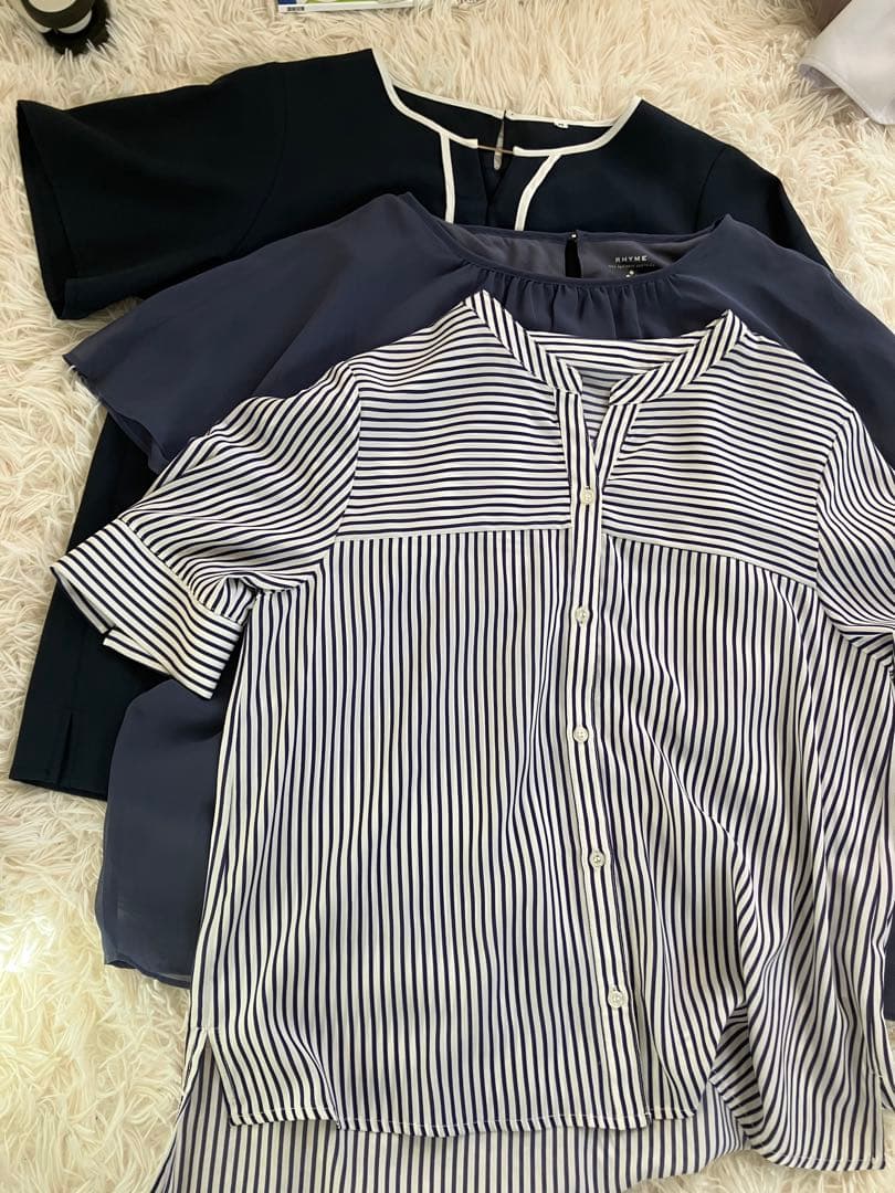 半袖ブラウス ９点セット➕ニットとカーディガンまとめ売り