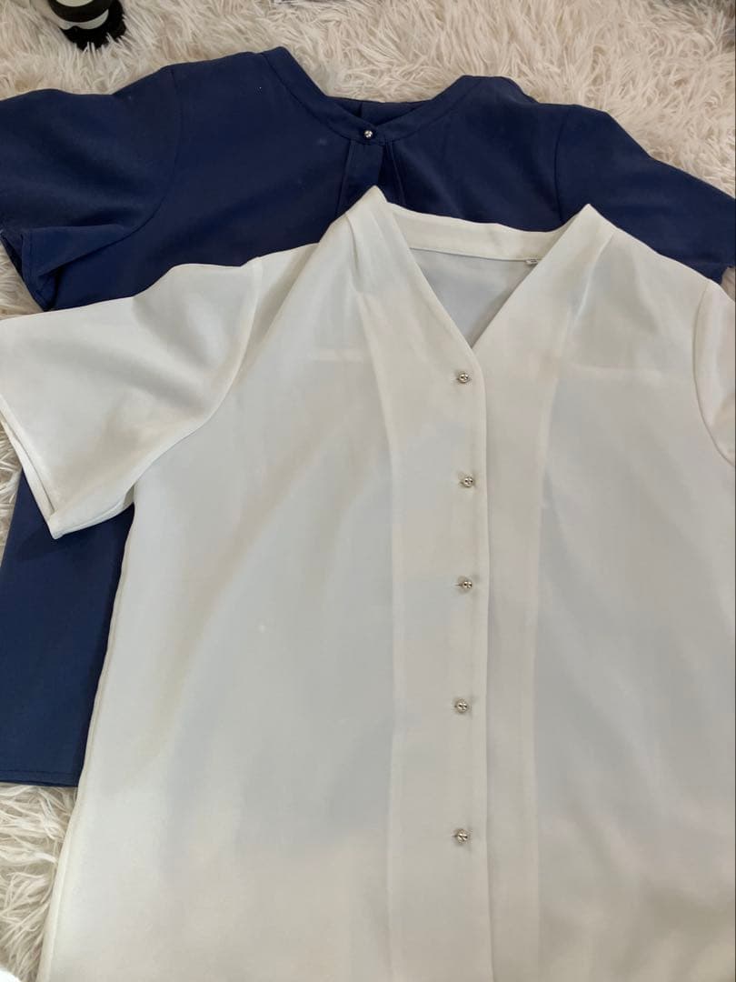 半袖ブラウス ９点セット➕ニットとカーディガンまとめ売り