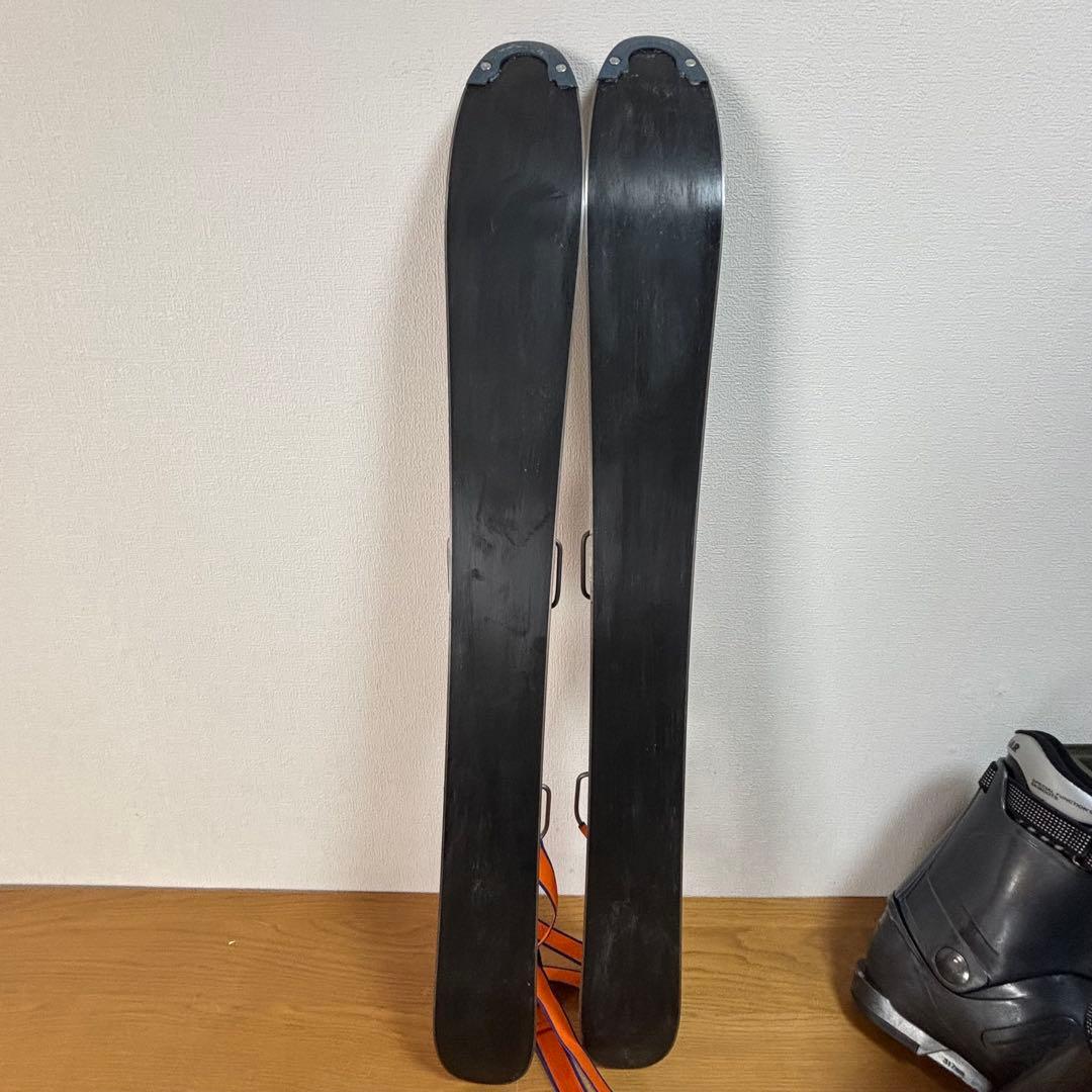 メンズ　ショートスキー　ファンスキーセット　サロモン　27-27.5cmブーツ付