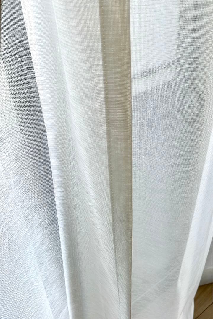 【横幅222 cm×高さ198 cm】カーテン+レースカーテンセット