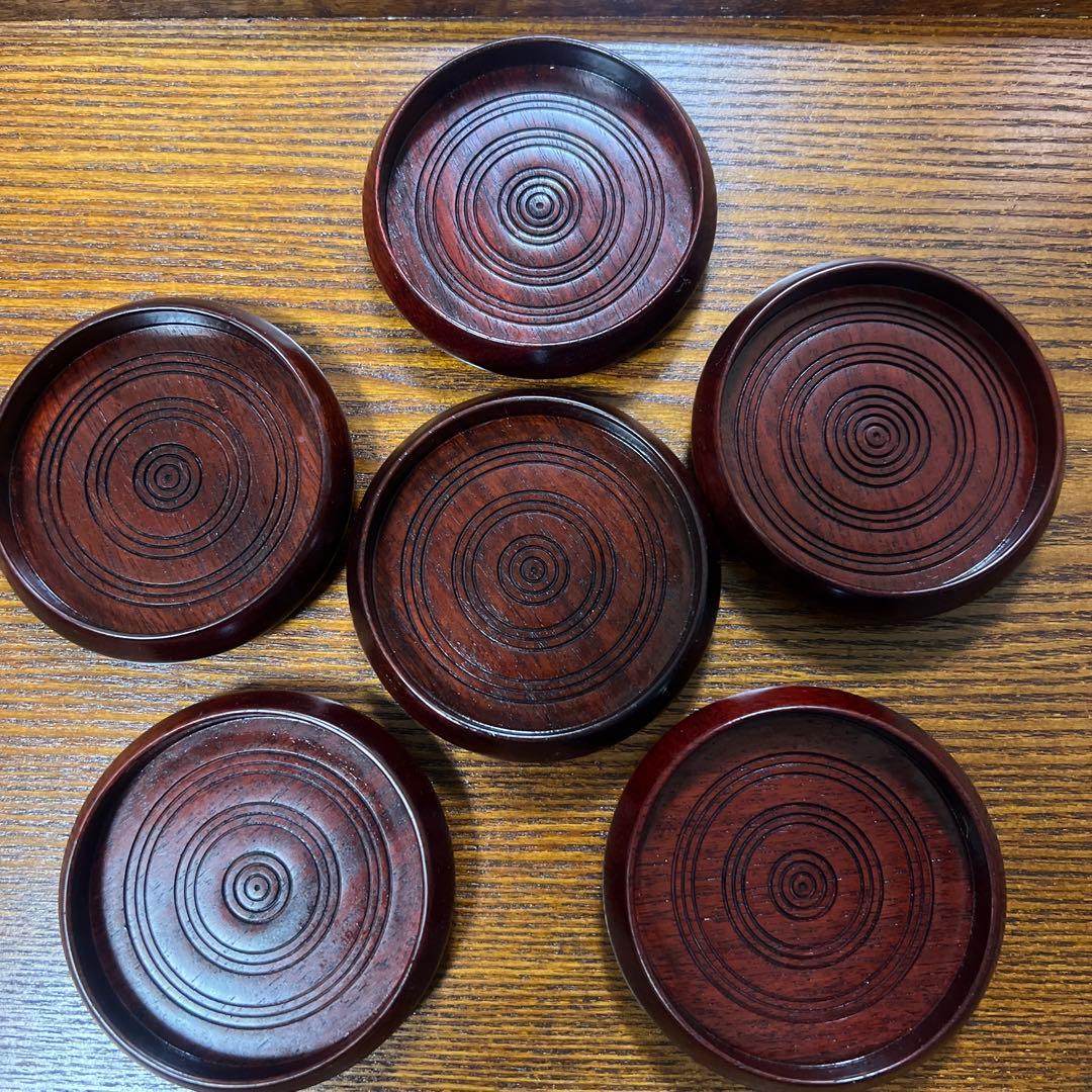 特別価格 希少◆ 茶檀 食器 器 6セット ❻