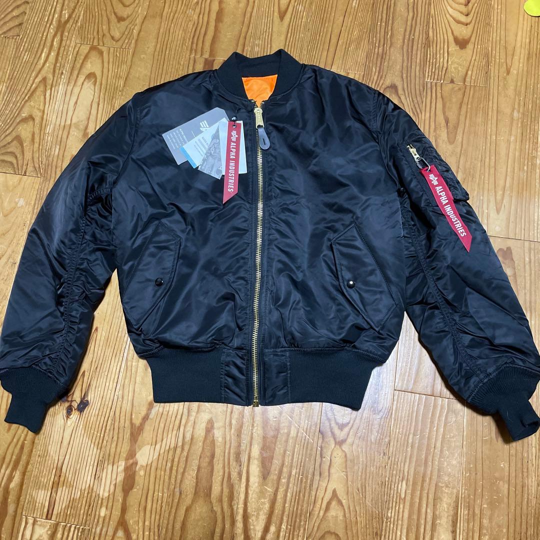 極美品　アルファインダストリーズ　ma-1 フライトジャケット　M ブラック