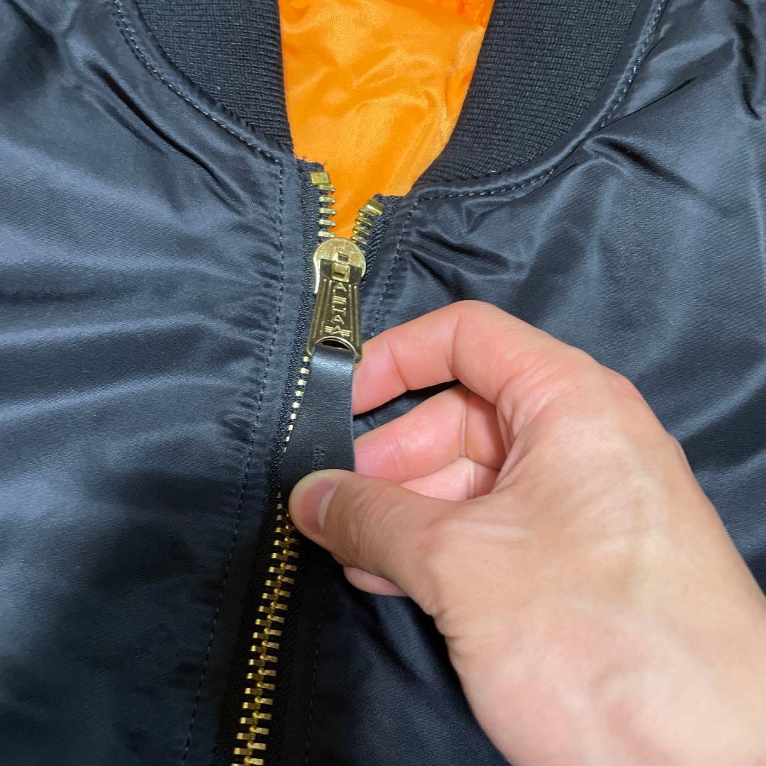 極美品　アルファインダストリーズ　ma-1 フライトジャケット　M ブラック