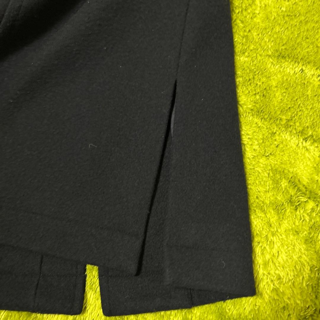 ミラオーウェン　ネイビー ロングダッフルコート ウール　size:0