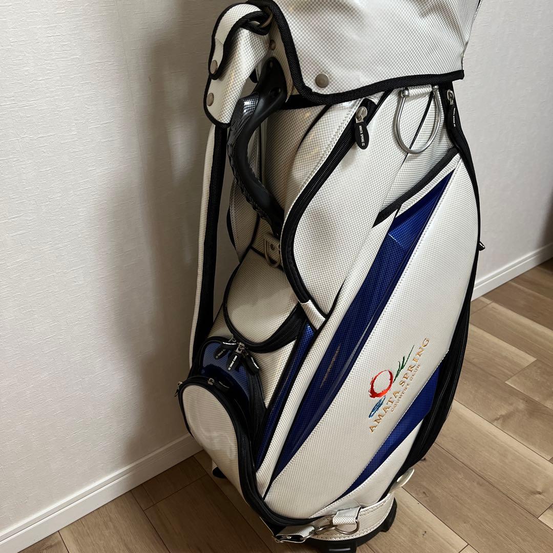 ★貴重★タイの名門AMATA SPRING キャディバッグ ホワイト/ブルー