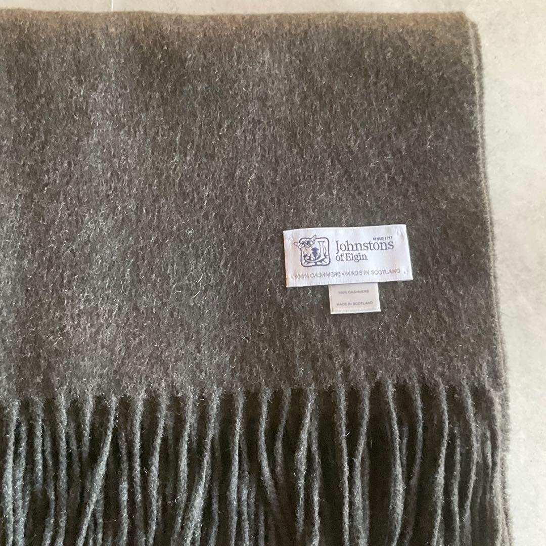 極美品　Johnstons カシミヤ大判ストール　クリーニング済み