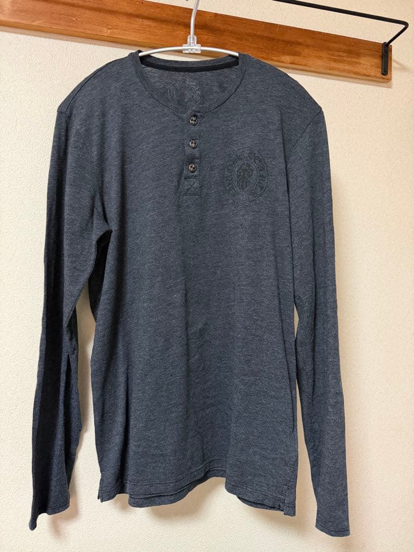 クロムハーツ BSフレアボタン ヘンリーネックロンT