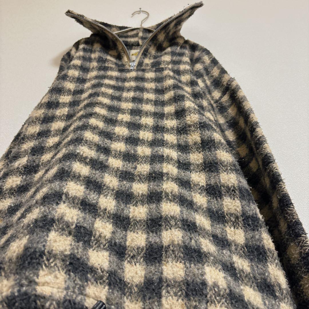 EARTH RAGZ チェック ジャケット ハーフジップ　XL アメカジ