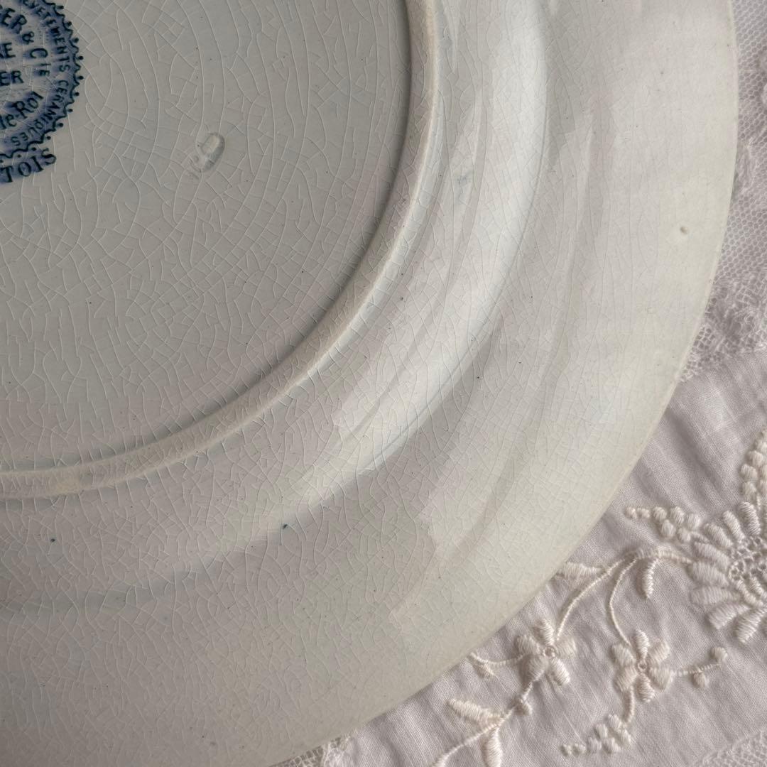 フランスアンティーク　ショワジールロイ　Choisy BRESTOIS　平皿