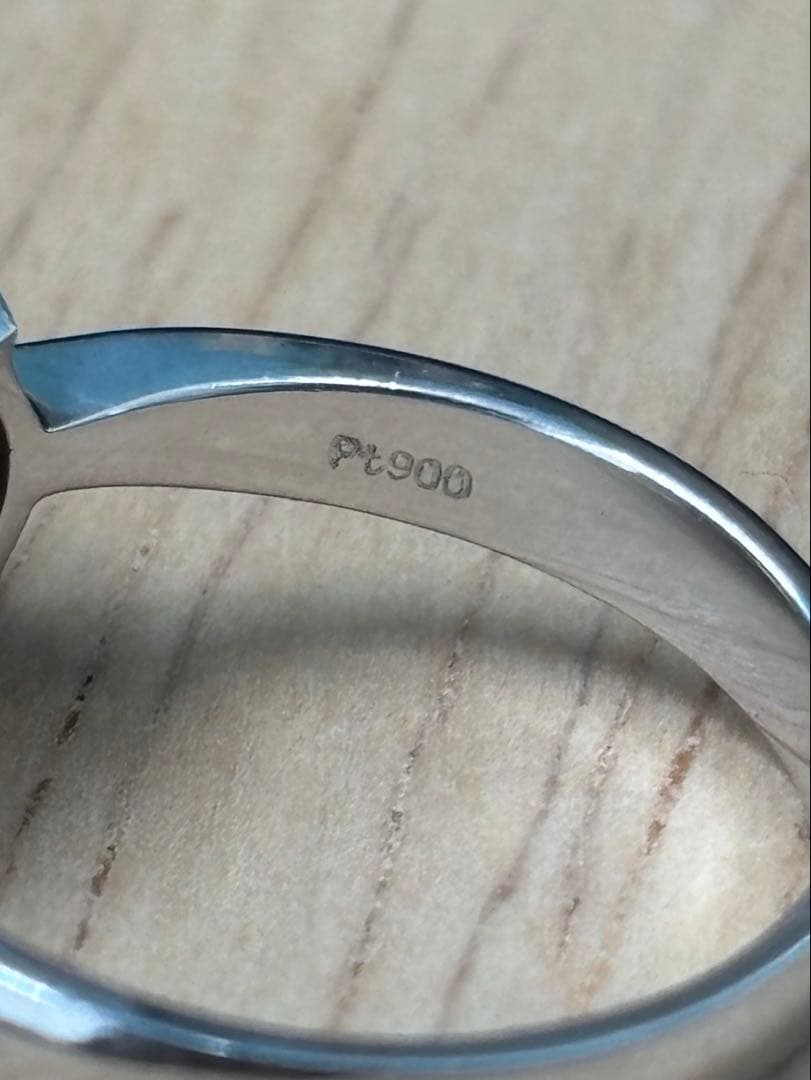 【当選履歴有り・開運】タヒチ産黒蝶真珠リング・13号・pt900