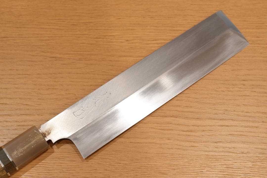 義近 本焼 薄刃包丁 210mm 片刃右