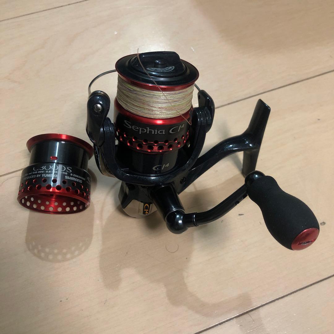【最終値引】シマノ　08 Sephia CI4 C3000S 夢屋予備スプール付