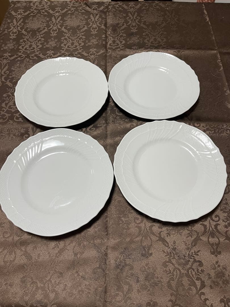 リチャードジノリベッキオ・ホワイト プレート 22cm 4枚