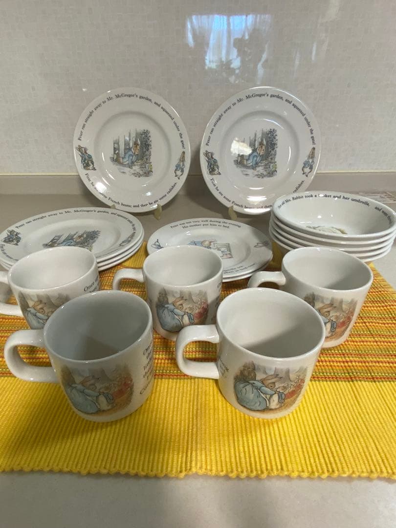 ウェッジウッド ピーターラビット 食器セット17点未使用品