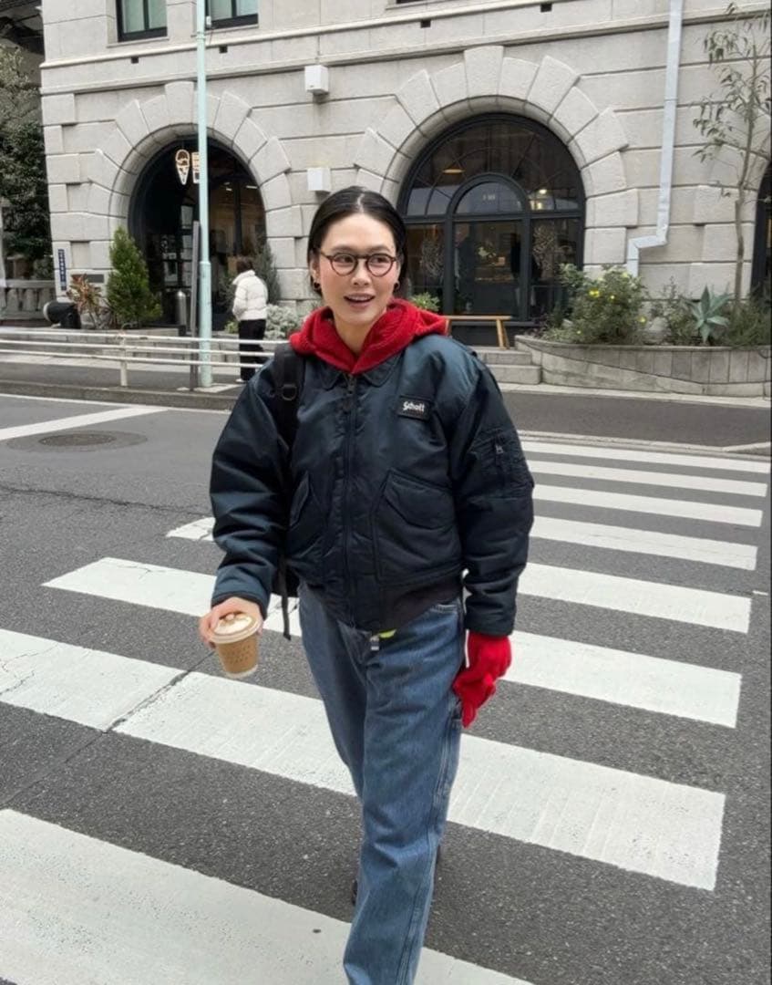 ま*お様 激レア田中シェン着Schott NYC flight jacket L