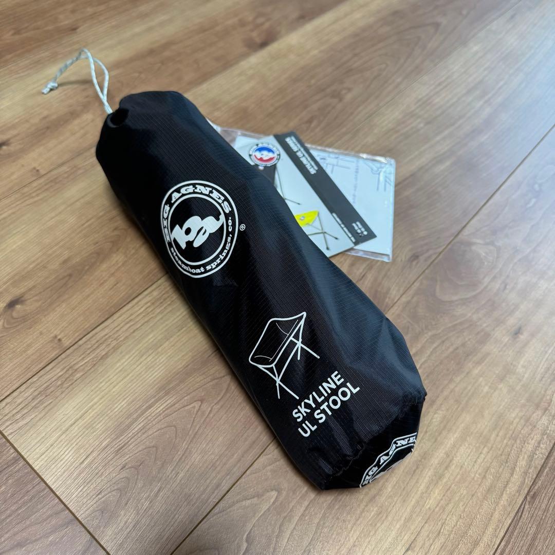 【美品】BIG AGNES ビッグアグネス スカイライン ULスツール ブラック