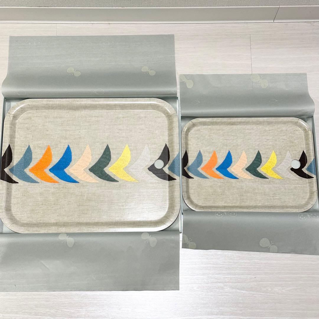 新品 mina perhonen bird ミナペルホネン トレイ 大 小 2枚