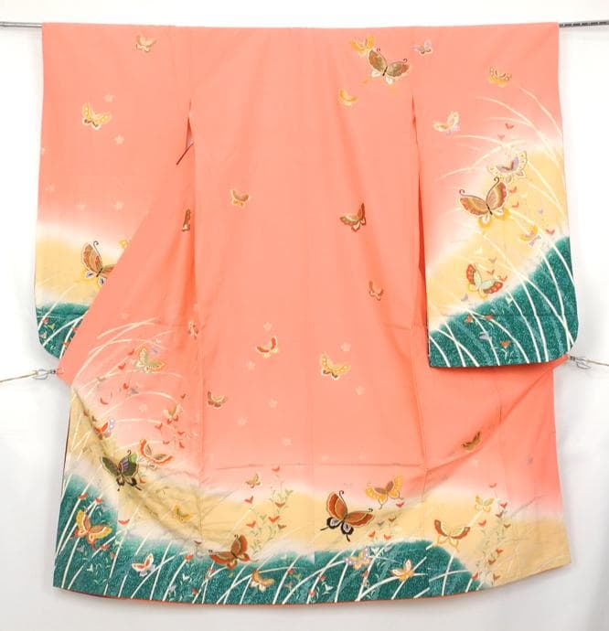 AKKIさん専用　七五三７歳 女の子 振袖 ピンク系4495・4494【中古】